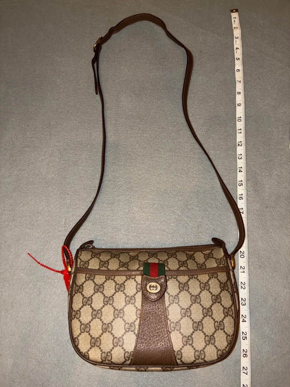 Gucci Monogram Crossbody bag Sherry line Hot Bag! Authentic Great Condition - Picture 12 of 16